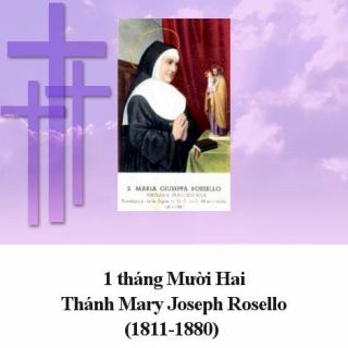 1 Tháng Mười Hai  Thánh Mary Joseph Rosello (1811-1880)
